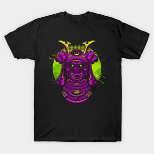 Samurai mask Purple T-Shirt